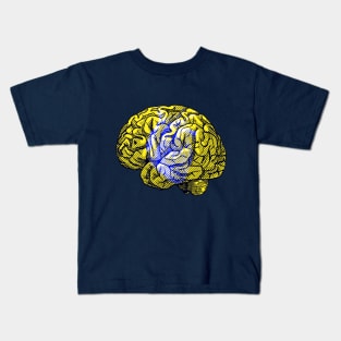 Brain&Heart Interactive Yellow&Blue Filter T-Shirt By Red&Blue Kids T-Shirt